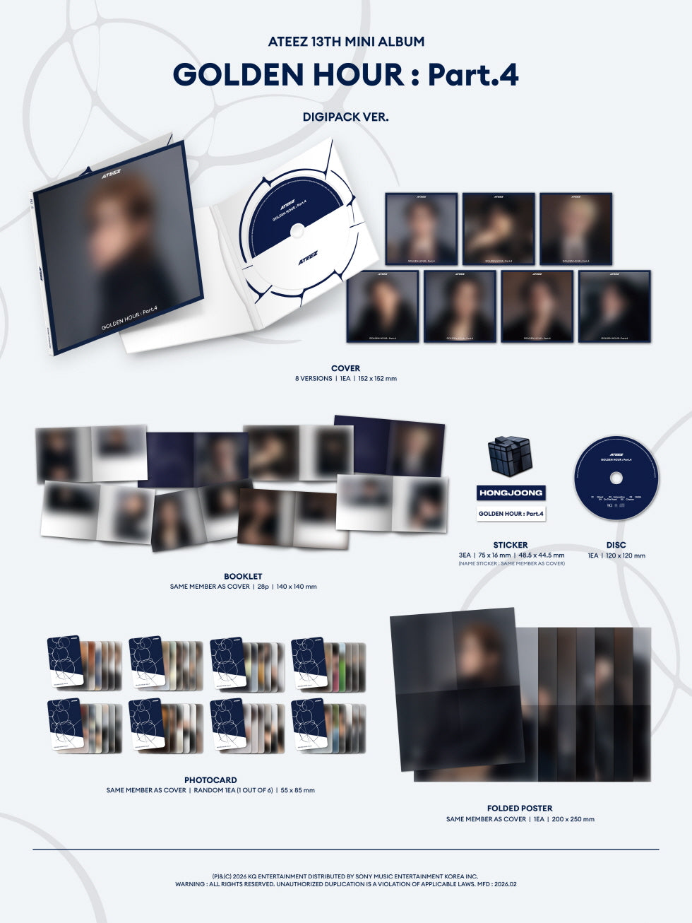 ATEEZ - Golden hour part 4 Digipack