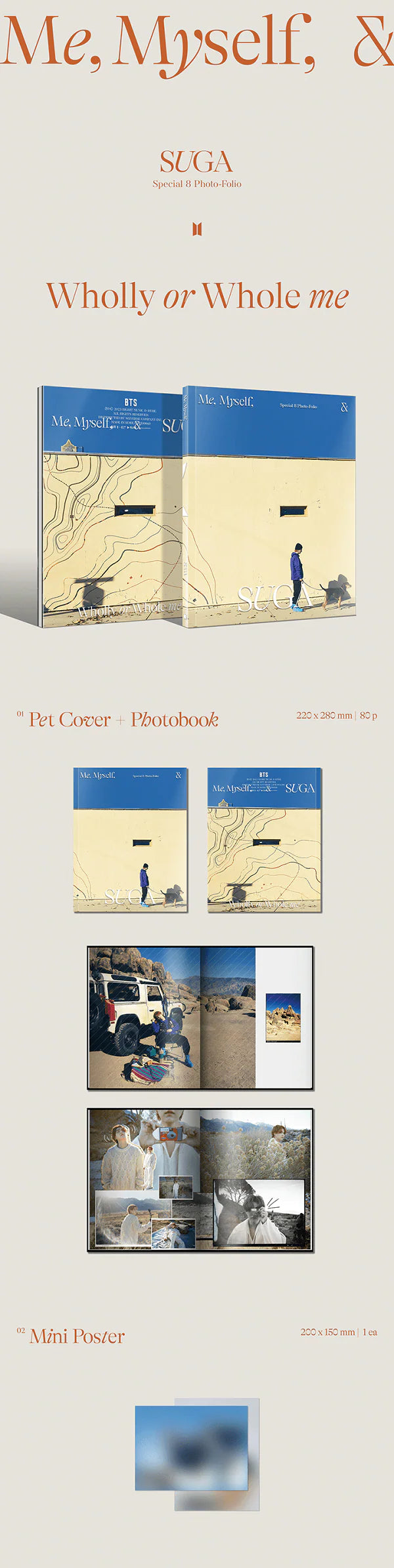 BTS - Special 8 Photo-Folio Me, Myself, and SUGA ‘Wholly or Whole me’