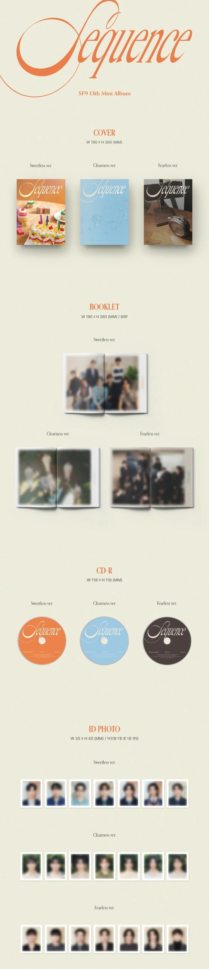 SF9 sequence sweetless version